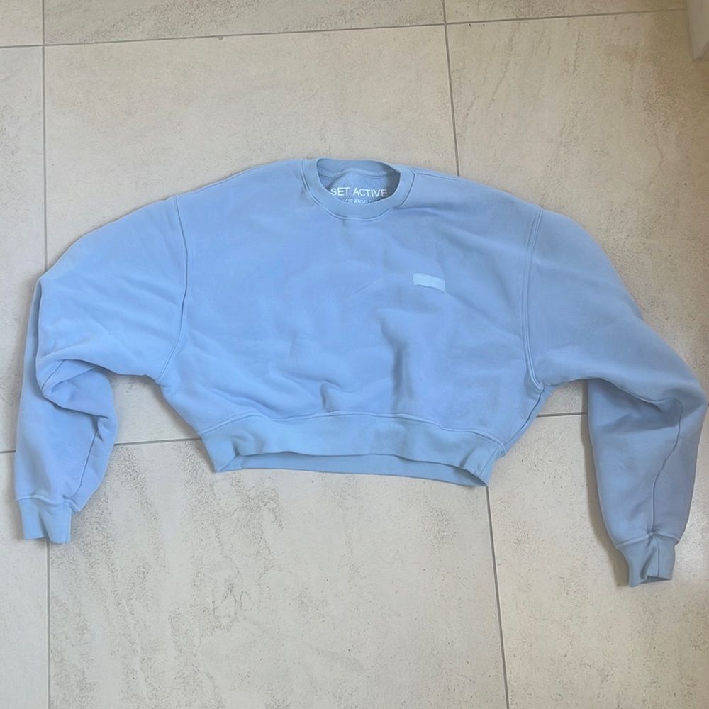 Set Active Cropped Crewneck